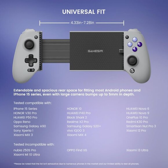 GameSir G8 Galileo Type-C Mobile Gaming Controller for Android & iPhone 15 Serie - Picture 9 of 10
